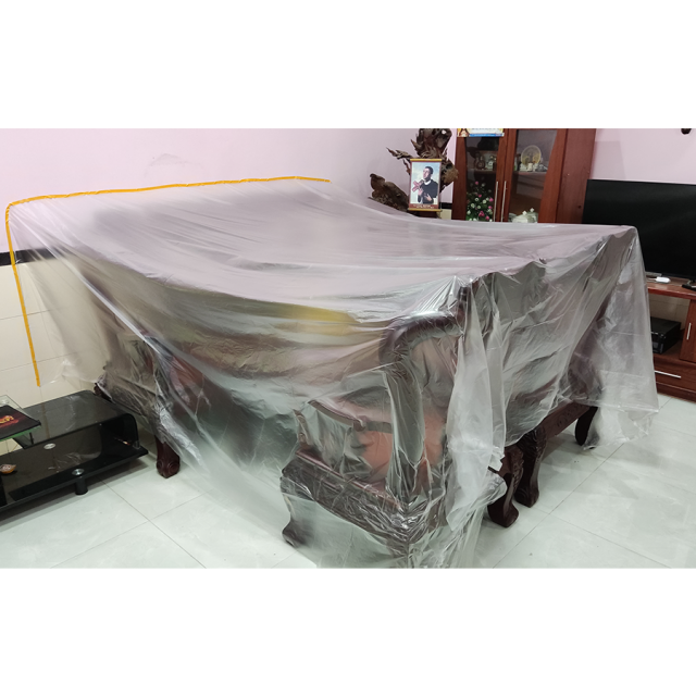 Màng nilon che bụi khổ lớn 3mx20m, tấm nilon che phủ ngăn bụi cho tủ, giường, kệ bếp có băng keo dính 1 đầu tiện lợi Màng nilon che bụi khổ lớn 3mx20m, tấm nilon che phủ ngăn bụi cho tủ, giường, kệ bếp có băng keo dính 1 đầu tiện lợi